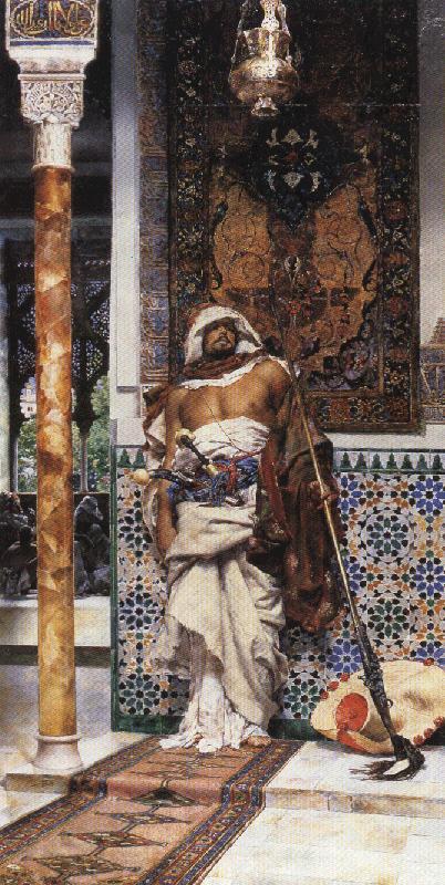 Antonio Maria Fabres y Costa Arab Sentinel oil painting image